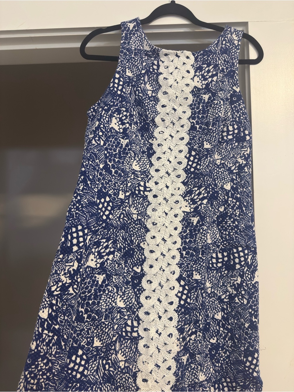 Lilly Pulitzer for Target Upstream Shift Dress Fish Print Blue White